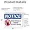 Signmission Non-Potable Water Do Not Drink Sign With Symbol, 24 in W x Rectangle, Vinyl Decal OS-2PACK-NS-D-1824-L-15093 - alternate 4